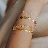 Gothic 18K Plated Smiley Face Bracelet Daily Christmas Gift Jewelry Women