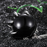 Gothic Stainless Steel Wolf Eagle Claws Pendant Necklace