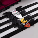 Gothic Bat Choker Necklace Halloween Accessories Ghost Necklaces