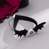 Gothic Bat Choker Necklace Halloween Accessories Ghost Necklaces