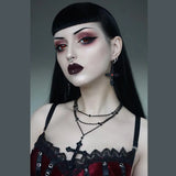 Gothic Cross Long Necklace Men's Women's Witchcraft Punk Hip Hop Jewelry
