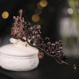 Gothic Rhinestone Tiaras and Crowns Bride Wedding Hair Jewelry Accessories