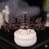 Gothic Rhinestone Tiaras and Crowns Bride Wedding Hair Jewelry Accessories