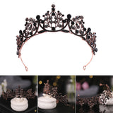 Gothic Rhinestone Tiaras and Crowns Bride Wedding Hair Jewelry Accessories