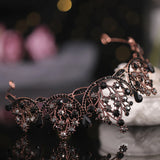 Gothic Rhinestone Tiaras and Crowns Bride Wedding Hair Jewelry Accessories