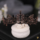 Gothic Rhinestone Tiaras and Crowns Bride Wedding Hair Jewelry Accessories