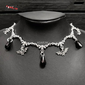 Gothic Velvet Choker Bat Necklace Victorian Creativity Gorgeous Punk Jewelry