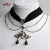 Gothic Velvet Choker Bat Necklace Victorian Creativity Gorgeous Punk Jewelry