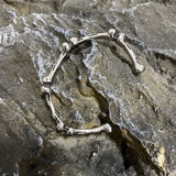 Gothic Bone Adjustable Stainless Steel Bracelet Punk Skeleton Bangle