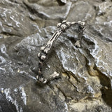Gothic Bone Adjustable Stainless Steel Bracelet Punk Skeleton Bangle
