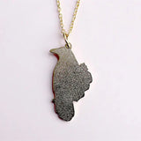 Gothic Flower Star Moon Crow Pendant Necklace Witch Magic Jewelry
