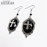 Gothic Cross Pendant Necklace Vampire Halloween Jewelry