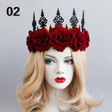 Medieval Princess Tiara Red Rose Headband