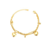 Gothic Cuban Thick Chain Bracelet Exaggerated Charm Pearl Statement Jewelry