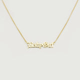 Gothic Name Necklace - Personalized Gift - Mother's Gift