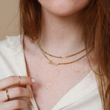 Gothic Name Necklace with Bold Cuban Chain