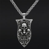 Gothic Skull Metal Pendant Necklace Punk Vintage Choker Jewelry
