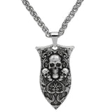 Gothic Skull Metal Pendant Necklace Punk Vintage Choker Jewelry