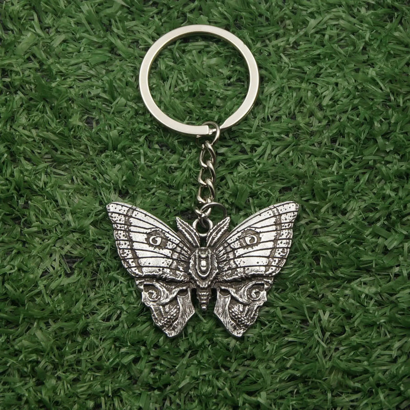 Gothic Skull Butterfly Pendant Keychain Women Handbag Jewelry
