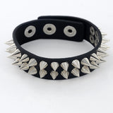 Gothic Spike Rivet Cuff Leather Bracelet Punk Jewelry