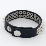 Gothic Spike Rivet Cuff Leather Bracelet Punk Jewelry