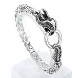 Gothic Dragon Bracelet Bangle Stainless Steel Byzantine Chain King Bracelets
