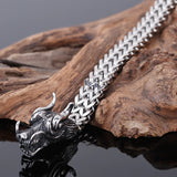 Gothic Dragon Bracelet Stainless Steel Men's Wrist Chain