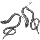 Gothic Snake Stud Earrings Punk Girls