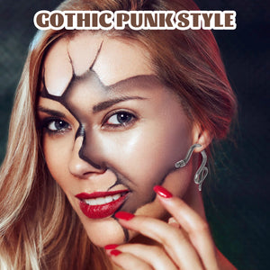 Gothic Snake Stud Earrings Punk Girls