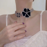 Gothic Butterfly Choker Necklace for Women Punk Collar Party Goth Jewelry