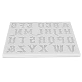 Gothic Font Letters Numbers Keychain Epoxy Resin Mold Silicone Mould DIY Crafts