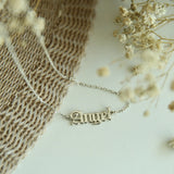 Gothic Font Old English Bracelet-Custom Name Bracelet