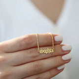 Gothic Font Old English Bracelet-Custom Name Bracelet