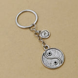 Gothic Friendship Yin Yang Gossip Keychain Jewelry Goth Charm Key Chain