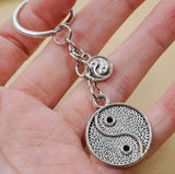 Gothic Friendship Yin Yang Gossip Keychain Jewelry Goth Charm Key Chain