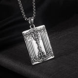 Gothic Skull Pendant Necklace Retro Punk Stainless Steel Men's Jewelry