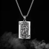 Gothic Skull Pendant Necklace Retro Punk Stainless Steel Men's Jewelry