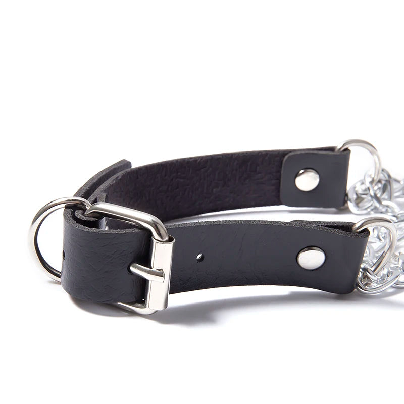 Gothic Hip Hop Multilayer Chains Necklace Punk Choker Collar Lock Pendant