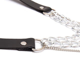 Gothic Hip Hop Multilayer Chains Necklace Punk Choker Collar Lock Pendant