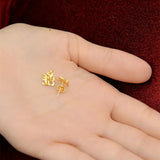 Gothic Initial Earrings Dainty Old English Letters Personalized Name Studs
