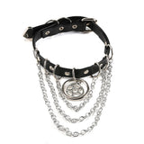 Goth PU Leather Choker Necklaces for Women