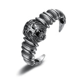Stainless Steel Biker Lion King Head Bracelet Bangle 8 Inch
