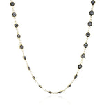 Gothic Evil Eye Chain Necklace Beaded Devil's Eye Pendant Choker Vintage