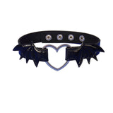 Gothic Metal Heart Choker Harajuku Punk Bat Wing Necklace