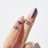 Gothic Metal Thin Nail Rings for Women Finger Tip Cover Ring