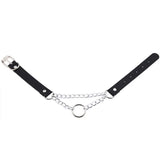 Gothic Punk Leather Heart Spike Collar Choker Necklace