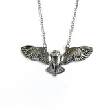 Gothic Owl Night Moon Forest Pendant Necklace Punk Hip Hop Retro Men And Women