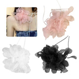 Gothic Pearl Flower Choker Necklace Women Clavicle Chain