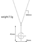 Gothic Personality Jewelry Ghost BC Nameless Stainless Necklace