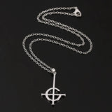 Gothic Personality Jewelry Ghost BC Nameless Stainless Necklace